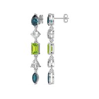 Multi-Shape Dangling Earrings