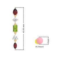 Multi-Shape Dangling Earrings