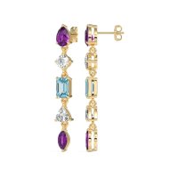 Multi-Shape Dangling Earrings