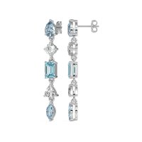 Multi-Shape Dangling Earrings