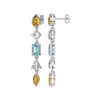 Multi-Shape Dangling Earrings