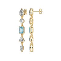 Multi-Shape Dangling Earrings