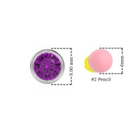 7mm Bezel Round Stud Earrings