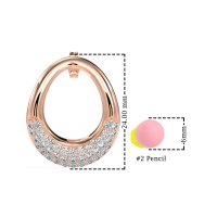 Teardrop Gemstone Hoop Earrings