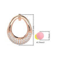 Teardrop Gemstone Hoop Earrings