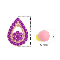 Teardrop Cluster Halo Earrings