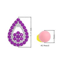 Teardrop Cluster Halo Earrings