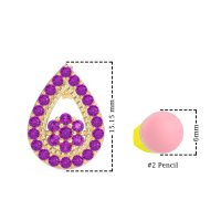 Teardrop Cluster Halo Earrings
