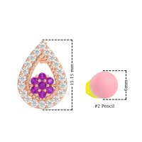 Teardrop Cluster Halo Earrings