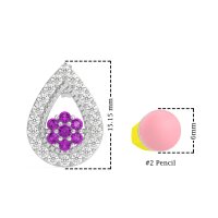 Teardrop Cluster Halo Earrings