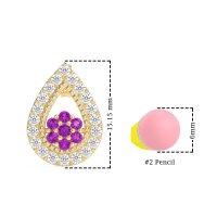 Teardrop Cluster Halo Earrings