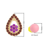 Teardrop Cluster Halo Earrings