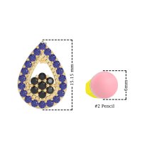 Teardrop Cluster Halo Earrings