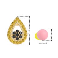 Teardrop Cluster Halo Earrings