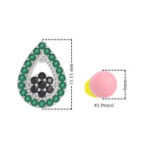 Teardrop Cluster Halo Earrings