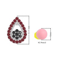 Teardrop Cluster Halo Earrings