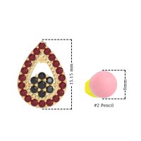 Teardrop Cluster Halo Earrings
