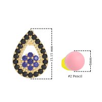 Teardrop Cluster Halo Earrings