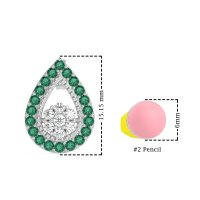 Teardrop Cluster Halo Earrings