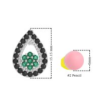 Teardrop Cluster Halo Earrings