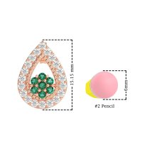 Teardrop Cluster Halo Earrings