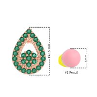 Teardrop Cluster Halo Earrings