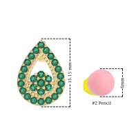 Teardrop Cluster Halo Earrings