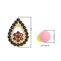 Teardrop Cluster Halo Earrings