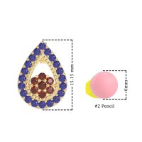 Teardrop Cluster Halo Earrings