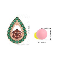 Teardrop Cluster Halo Earrings