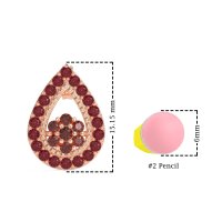 Teardrop Cluster Halo Earrings