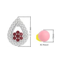 Teardrop Cluster Halo Earrings