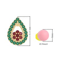 Teardrop Cluster Halo Earrings