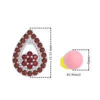 Teardrop Cluster Halo Earrings