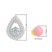 Teardrop Cluster Halo Earrings