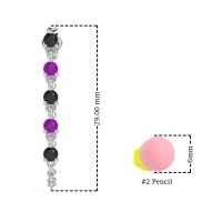 Dangling Chain Stud Drop Earrings