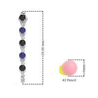 Dangling Chain Stud Drop Earrings