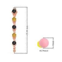 Dangling Chain Stud Drop Earrings