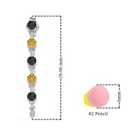 Dangling Chain Stud Drop Earrings