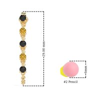 Dangling Chain Stud Drop Earrings