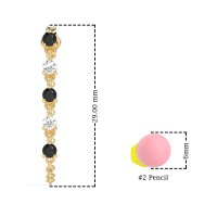 Dangling Chain Stud Drop Earrings