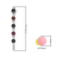 Dangling Chain Stud Drop Earrings