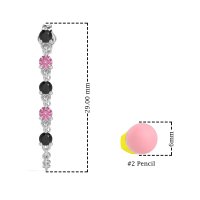 Dangling Chain Stud Drop Earrings