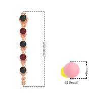 Dangling Chain Stud Drop Earrings