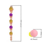 Dangling Chain Stud Drop Earrings