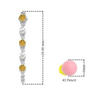 Dangling Chain Stud Drop Earrings