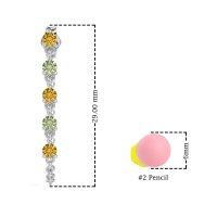 Dangling Chain Stud Drop Earrings