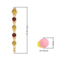 Dangling Chain Stud Drop Earrings