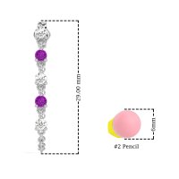 Dangling Chain Stud Drop Earrings