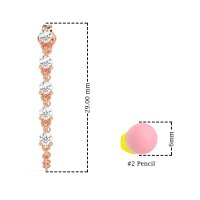 Dangling Chain Stud Drop Earrings